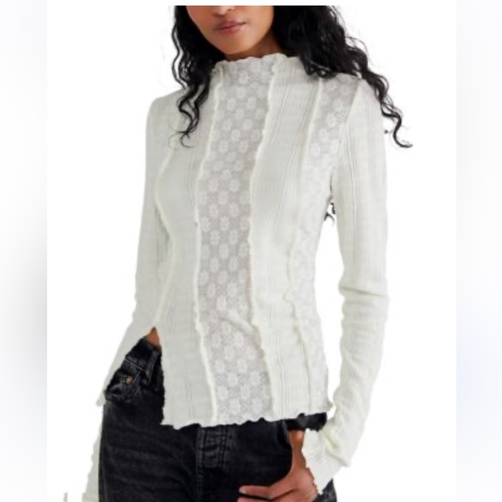 Free People Lula mock neck long sleeve